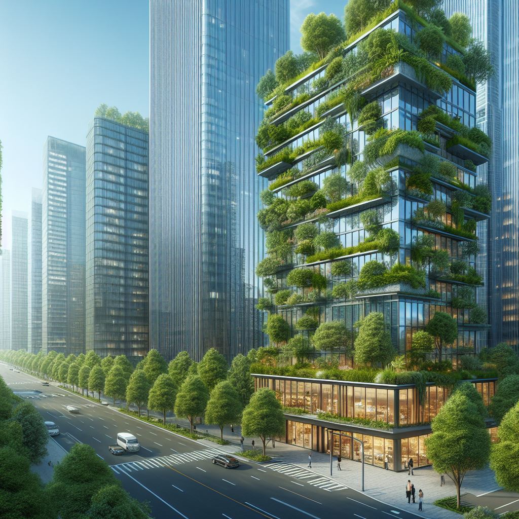 绿色城市新典范：杭州汇智地大厦写字楼绿化工程解析文章配图